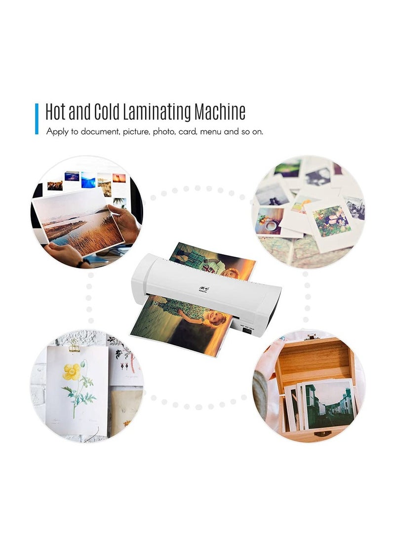 OSMILE - OSMILE SL200 Laminator Machine, Hot and Cold Lamination, Dual Rollers, Supports A4/A5/A6 Sizes, Includes Free A4, A5, A6 Laminating Films – Ideal for Documents, Photos, Cards, Home, School, and Office Use - Image 1