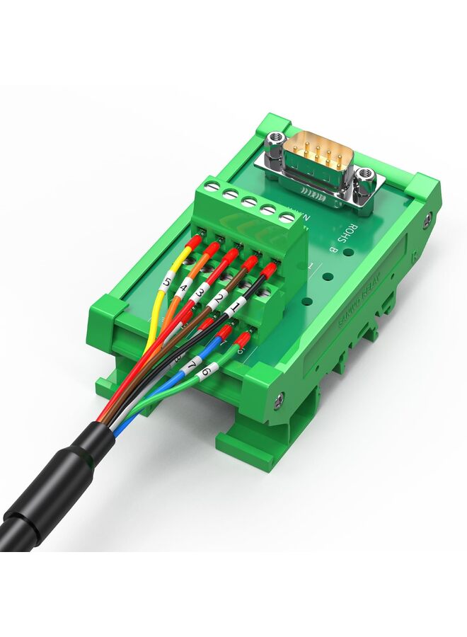 موصل DB9 أنثى إلى سلك مكشوف مع علامة كابل، كابل تسلسلي RS232 بطول 5 أقدام، موصل محول D-SUB RS232 ذو 9 دبابيس لكابل أحادي الطرف، 9 أسلاك، جميعها مزودة بمحطات توصيل - أسود - 1. - Image 5