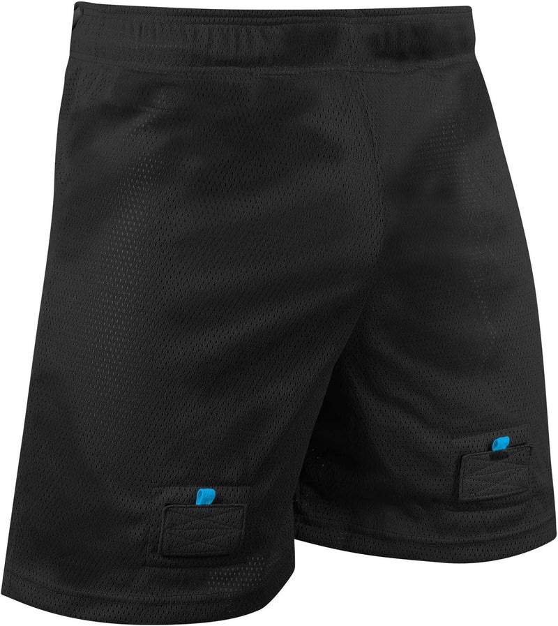 Unisex-Teen Rink Textured Polyester Mesh Hockey Shorts