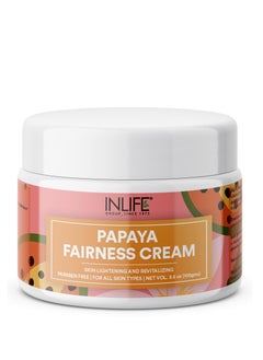 Inlife INLIFE Natural Papaya Face Cream with Aloe Vera, Anti Blemish Cream for Women & Men, Paraben Free, For All Skin Types  - Image 1