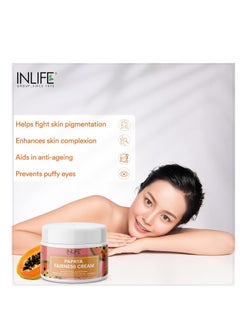 Inlife INLIFE Natural Papaya Face Cream with Aloe Vera, Anti Blemish Cream for Women & Men, Paraben Free, For All Skin Types  - Image 4