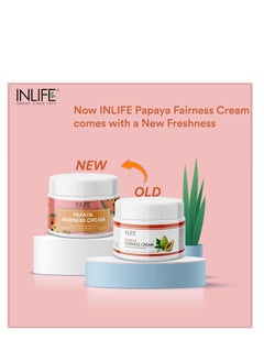 Inlife INLIFE Natural Papaya Face Cream with Aloe Vera, Anti Blemish Cream for Women & Men, Paraben Free, For All Skin Types  - Image 2
