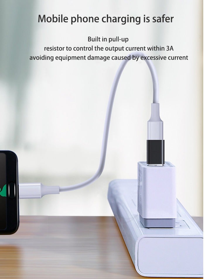 Type-c female to USB3.0 male USB adapter typec adapter charging converter Support Fast Charging for MacBook Pro Galaxy Laptops Chargers - Image 3