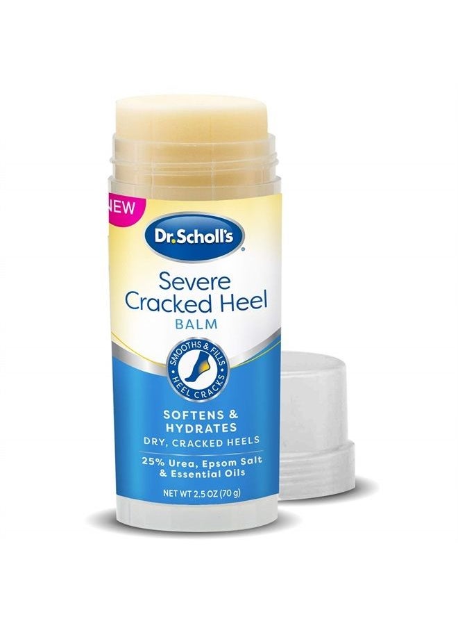 Dr. Scholl's Severe Cracked Heel Repair Restoring Balm 2.5oz, with 25% Urea for Dry, Cracked Feet, Heals and Moisturizes for Healthy Looking Feet, Foot Care, Epsom Salt Soothes, Safe for Diabetics  - Image 1