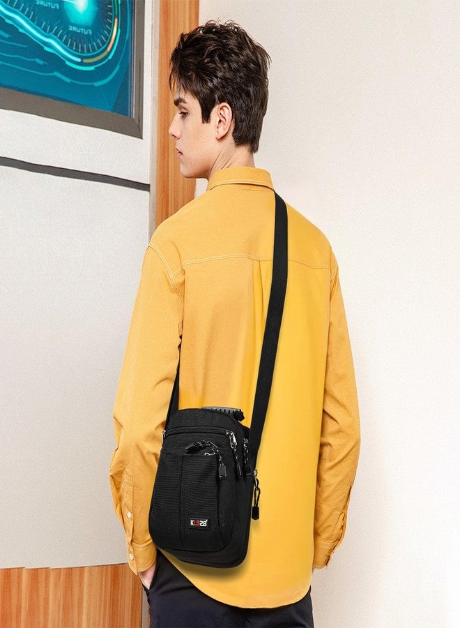 KL928 Men's Messenger Bag - Crossbody Shoulder Bags Travel Bag Man Purse Casual Sling Pack for Work Business(Small Version,Black) - Image 2