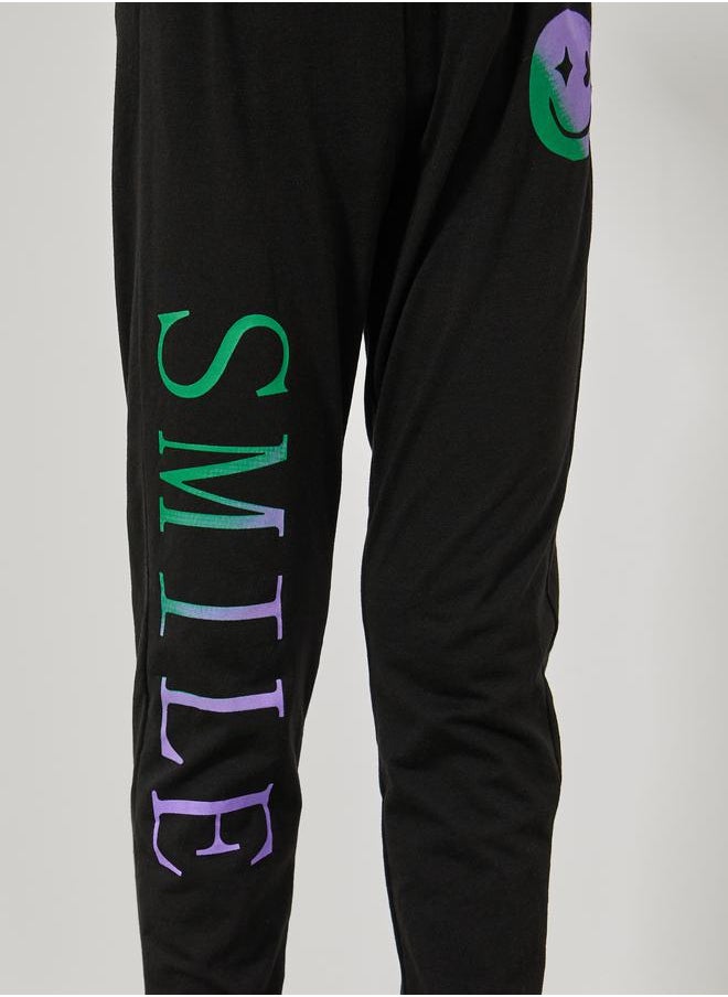 Styli - Emoji Print Lightweight Joggers - Image 1