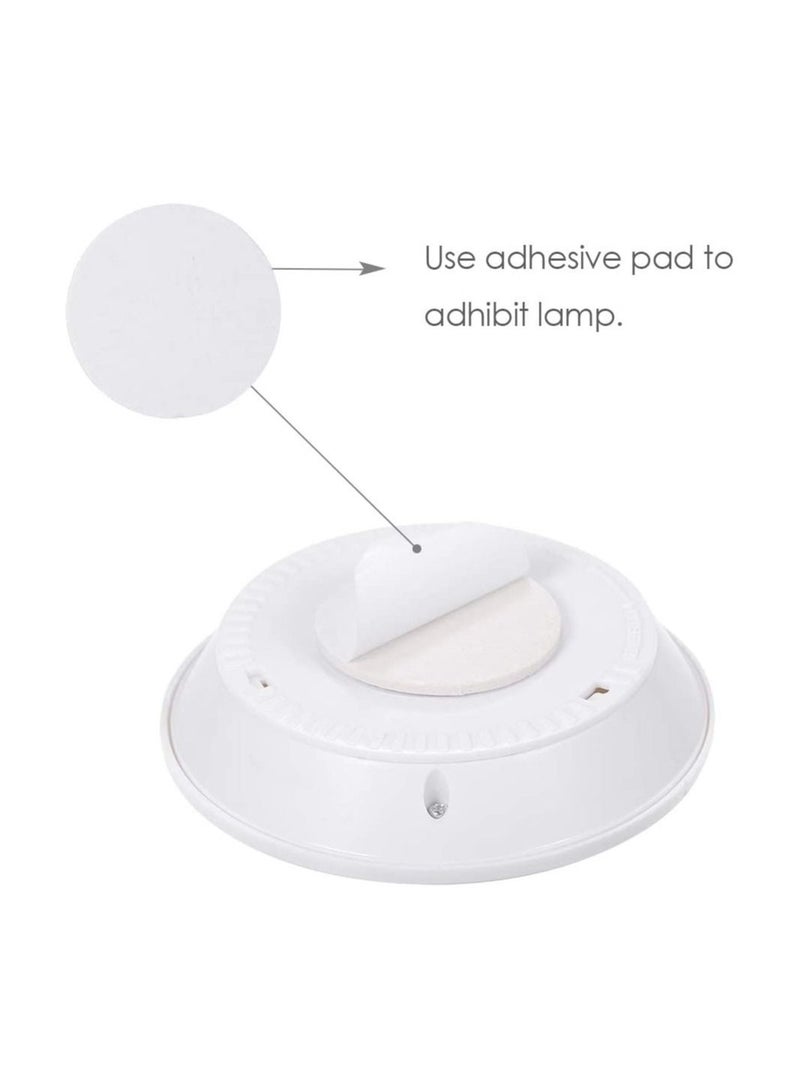 4.5v 1W COB LED Puck Light 3 Pack with Remote Controller Brightness Adjustable Wireless Dimmable Touch Sensor Control Night Lamp Under Cabinet Lighting Battery Powered Operated for Cabinet  - Image 4
