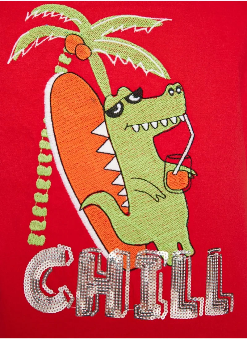 trendyol Kids Chilling Croc T-Shirt