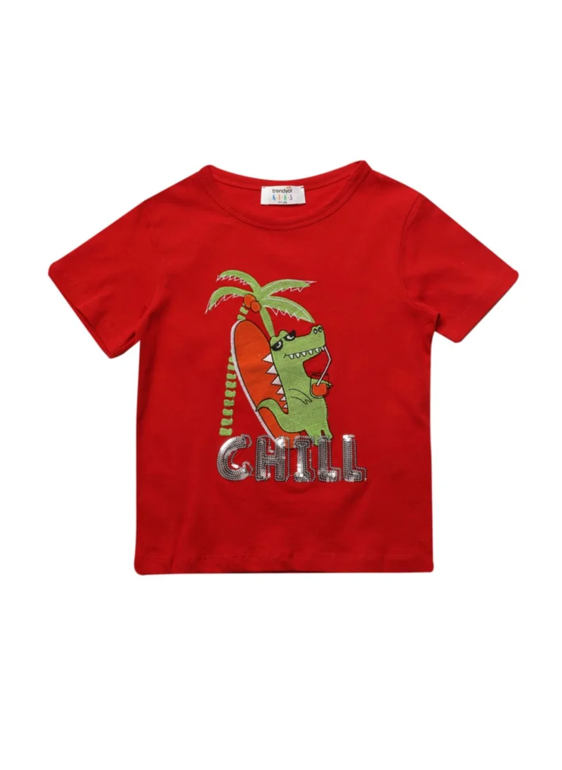 trendyol Kids Chilling Croc T-Shirt