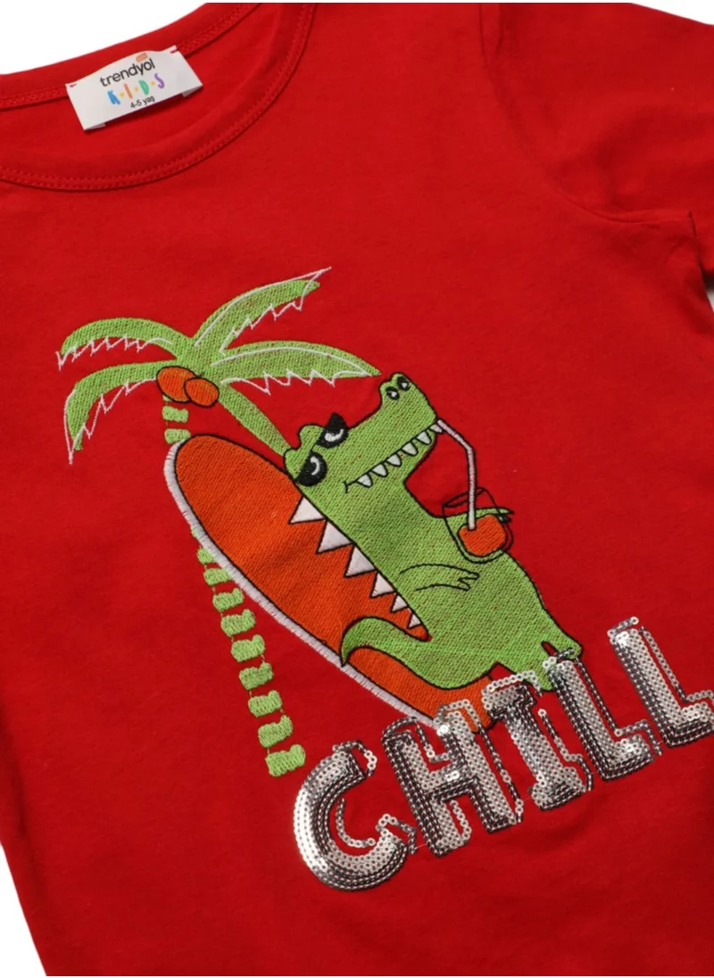 trendyol Kids Chilling Croc T-Shirt