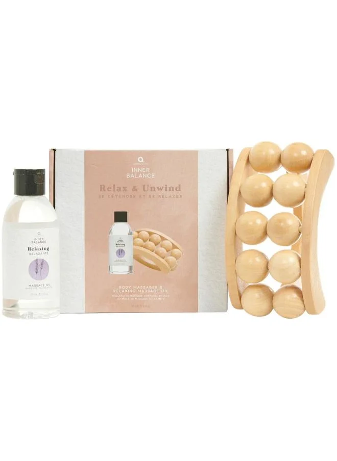 Aroma Home Inner Balance Relax & Unwind Body Massage Gift Set