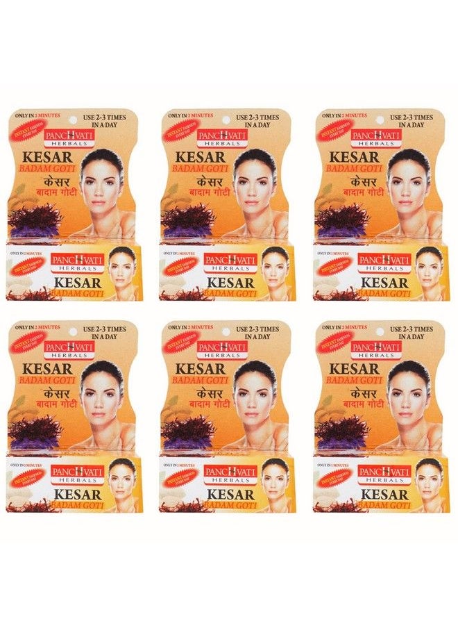 Panchvati Herbals Kesar & Badam Goti Soap 25 Gmpack Of 6  - Image 1