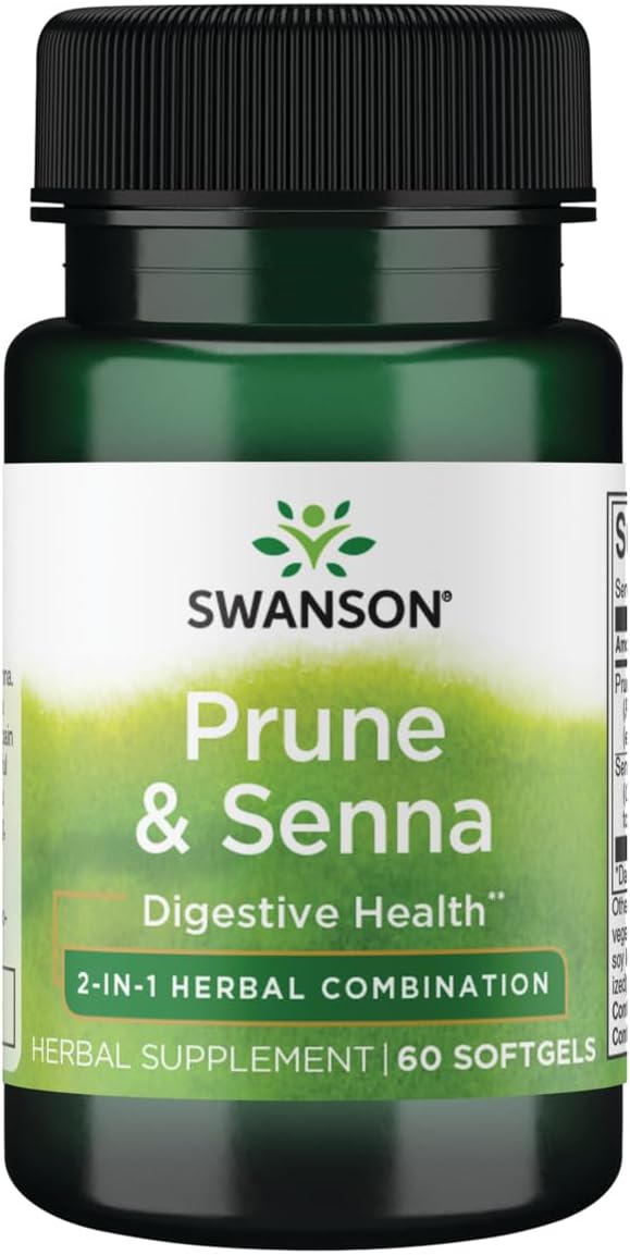 Swanson Prune & Senna 60 Sgels