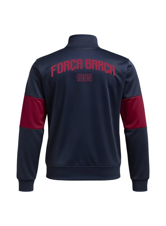 Icon Sports FC Barcelona Officially Licensed Adult Men's Track Jacket - Image 4