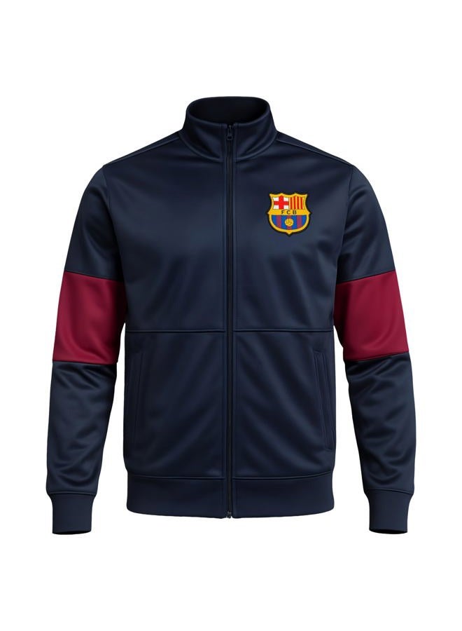 Icon Sports FC Barcelona Officially Licensed Adult Men's Track Jacket - Image 3