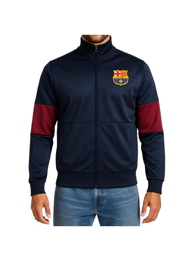 Icon Sports FC Barcelona Officially Licensed Adult Men's Track Jacket - Image 1