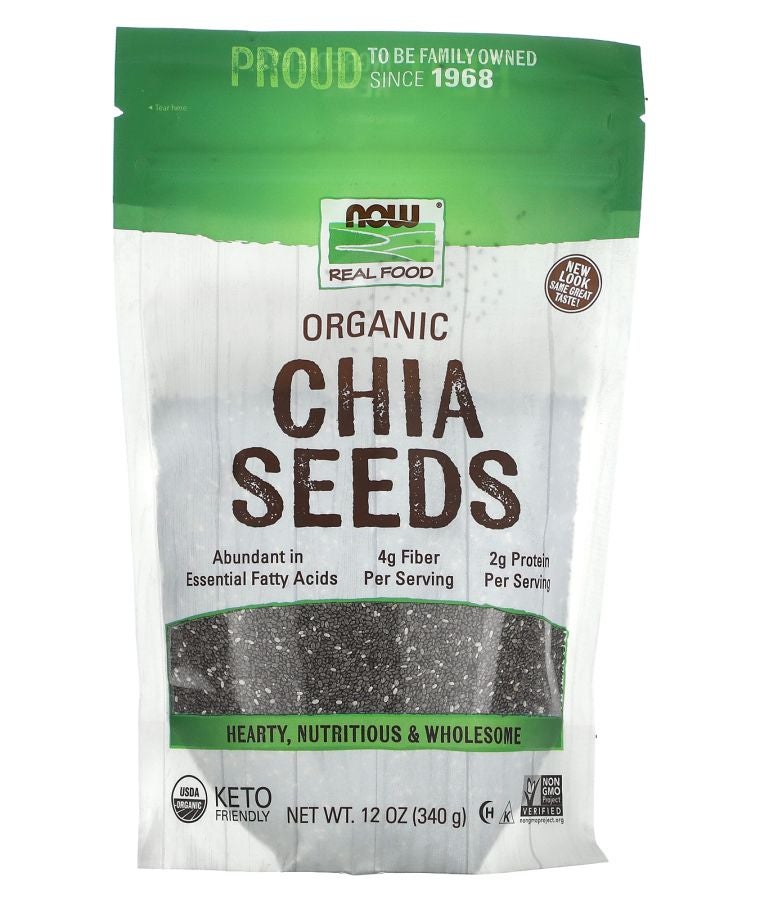 Real Food Organic Chia Seeds 12 oz (340 g)