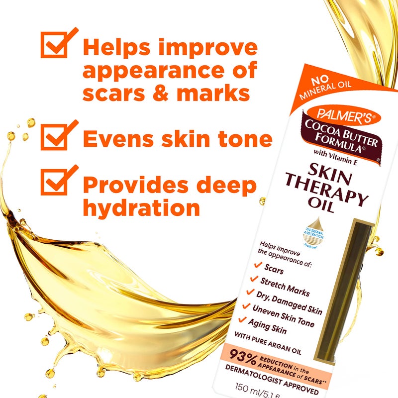 Palmer's Stretch Mark Care Body Lotion + Body Oil Bundle, Cocoa Butter Formula with Vitamin E Skin Care for Pregnant Women, Includes 1 Massage Oil (5.1 fl oz) and 1 Massage Lotion (8.5 fl oz) - Image 5