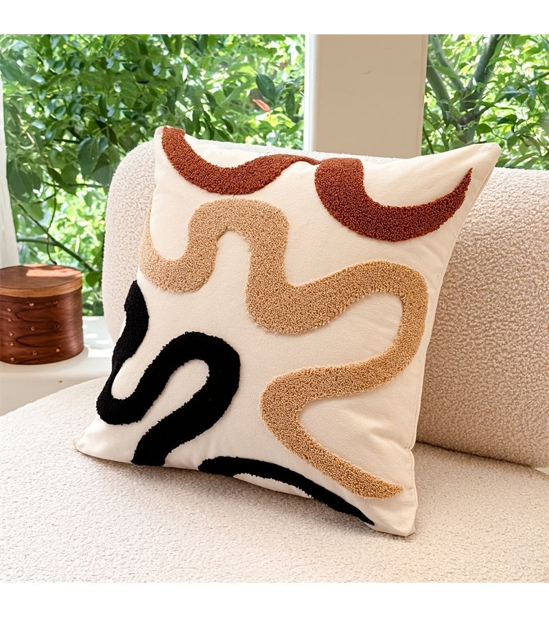 Nordic Minimalist Embroidered Pillow Cover Model 4545 For Living Room Bedroom Sofa Couch - Image 2