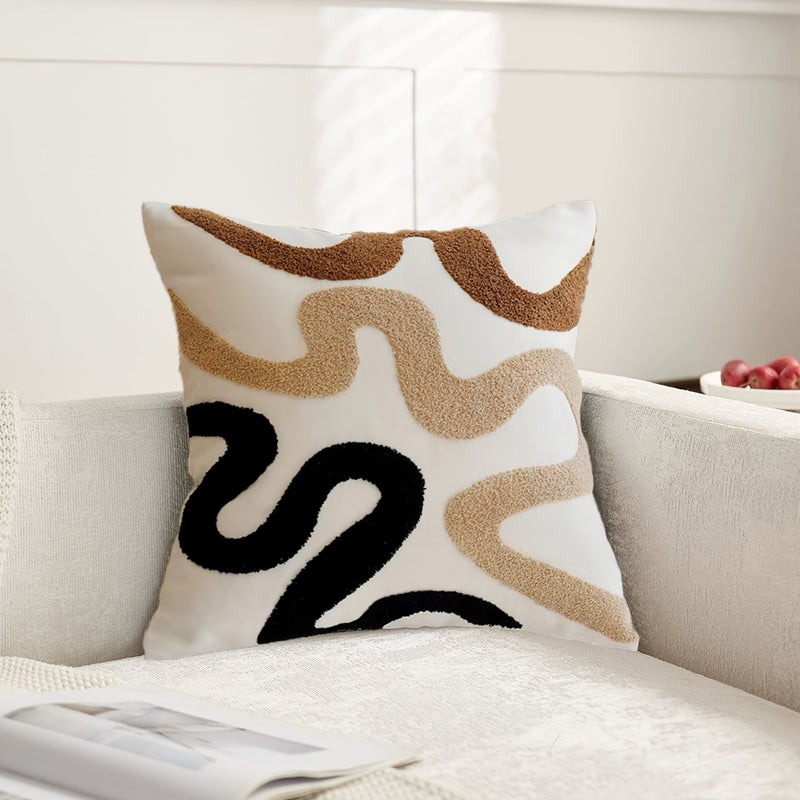 Nordic Minimalist Embroidered Pillow Cover Model 4545 For Living Room Bedroom Sofa Couch - Image 4