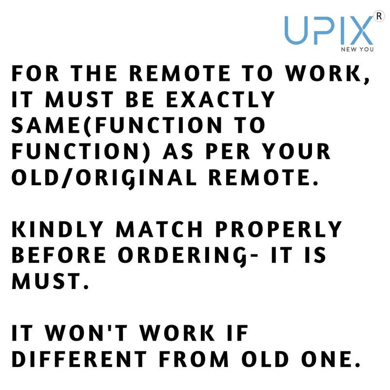 Upix AC Remote No. 143B (with Backlight), Compatible/Replacement for Onida AC Remote Control (Exactly Same Remote Will Only Work) - Image 4