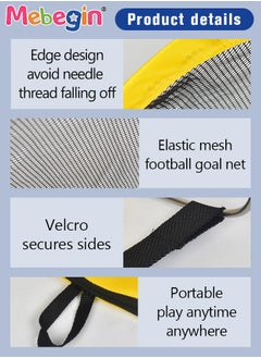 MEBEGIN Portable Soccer Goal Net Set with Soccer Ball and Air Pump, 2PCS Pop Up Training Soccer Goals for Backyard, Indoor or Outdoor Versions, Easy Assembly, Great for Kids and Adults, 68*39*33cm  - Image 5