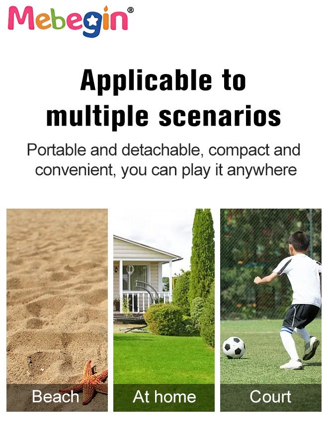 MEBEGIN Portable Soccer Goal Net Set with Soccer Ball and Air Pump, 2PCS Pop Up Training Soccer Goals for Backyard, Indoor or Outdoor Versions, Easy Assembly, Great for Kids and Adults, 68*39*33cm - Image 4