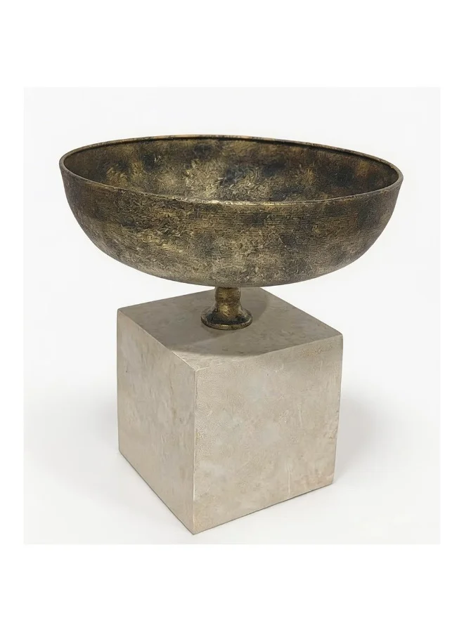 DANUBE HOME Mirabella Gold Metal Decorative Bowl 30.5x30.5x31.2cm Luxury Home Centerpiece  Decor