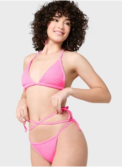 Coconut Cove Halter Neck Bikini Top And Bottom Set  - Image 1