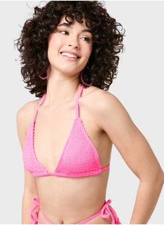 Coconut Cove Halter Neck Bikini Top And Bottom Set  - Image 3