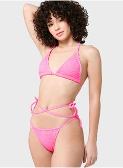 Coconut Cove Halter Neck Bikini Top And Bottom Set  - Image 5