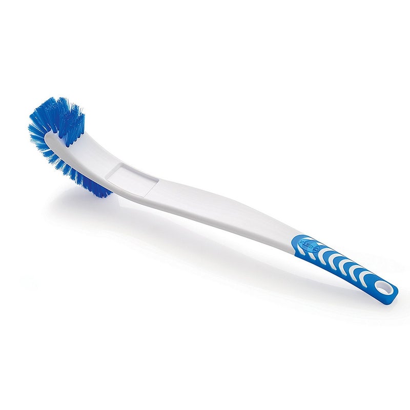 Cello Kleeno Dual Action Hockey Toilet Brush Blue and WhitePack of 1 piece