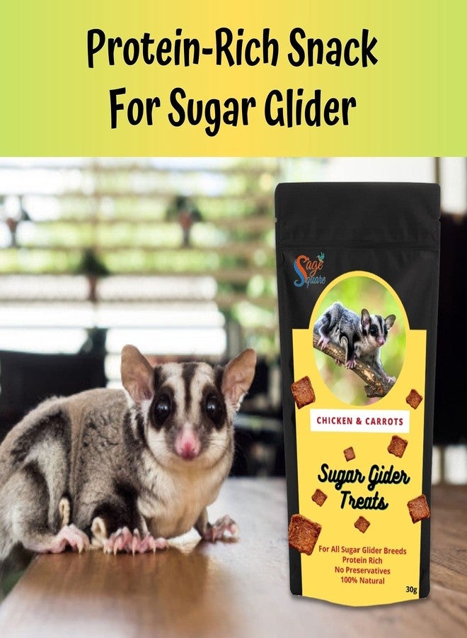 سايج سكوير حلوى سيج سكوير بنكهة الدجاج والجزر، وجبة خفيفة غنية بالبروتين ومقرمشة، 30 غرام - Image 5