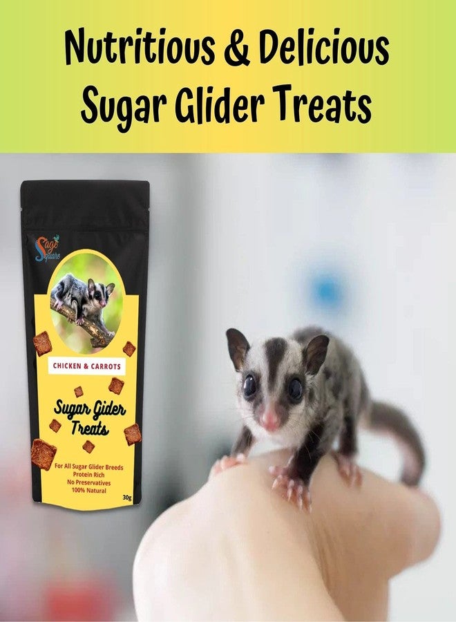 سايج سكوير حلوى سيج سكوير بنكهة الدجاج والجزر، وجبة خفيفة غنية بالبروتين ومقرمشة، 30 غرام - Image 4