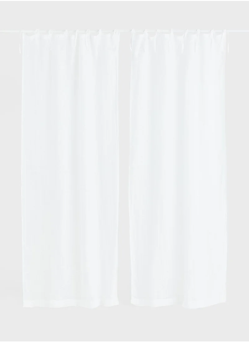 H&M 2-Pack Linen Curtain Lengths