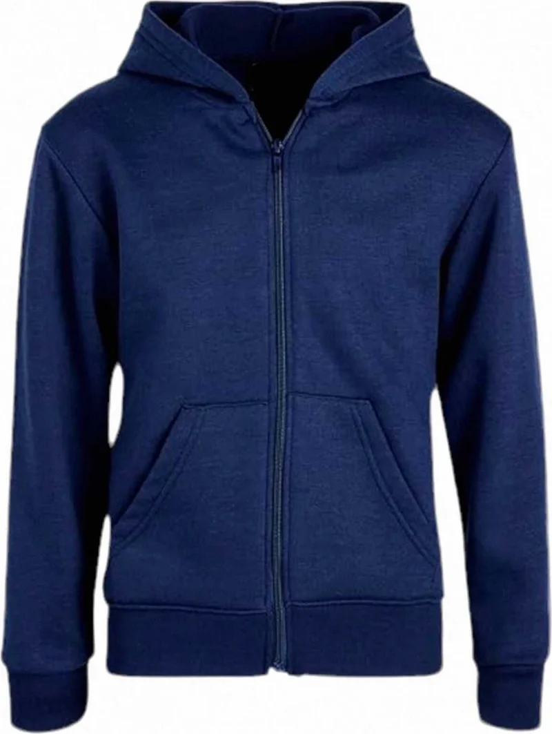 تيزجيلسين Kids Unisex Hooded Zippered Sweatshirt and Jogger Sweatpants 2-Piece Set
