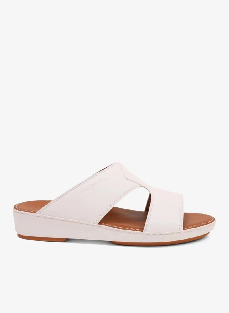 COMFORT PLUS LUXURIOUS LEATHER SANDAL FOR EVERYDAY WHITE