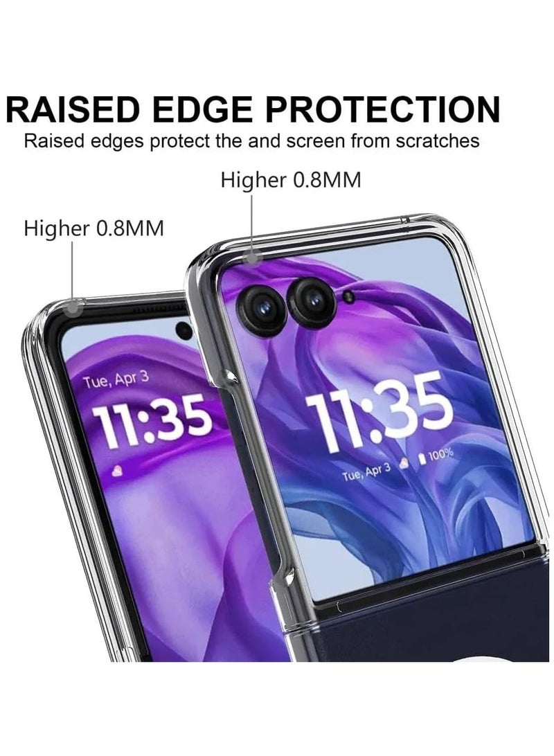 عام "غطاء شفاف مغناطيسي لـ Motorola Razr 60 Ultra - يدعم الشحن اللاسلكي مع حماية من السقوط والصدمات" - Image 5