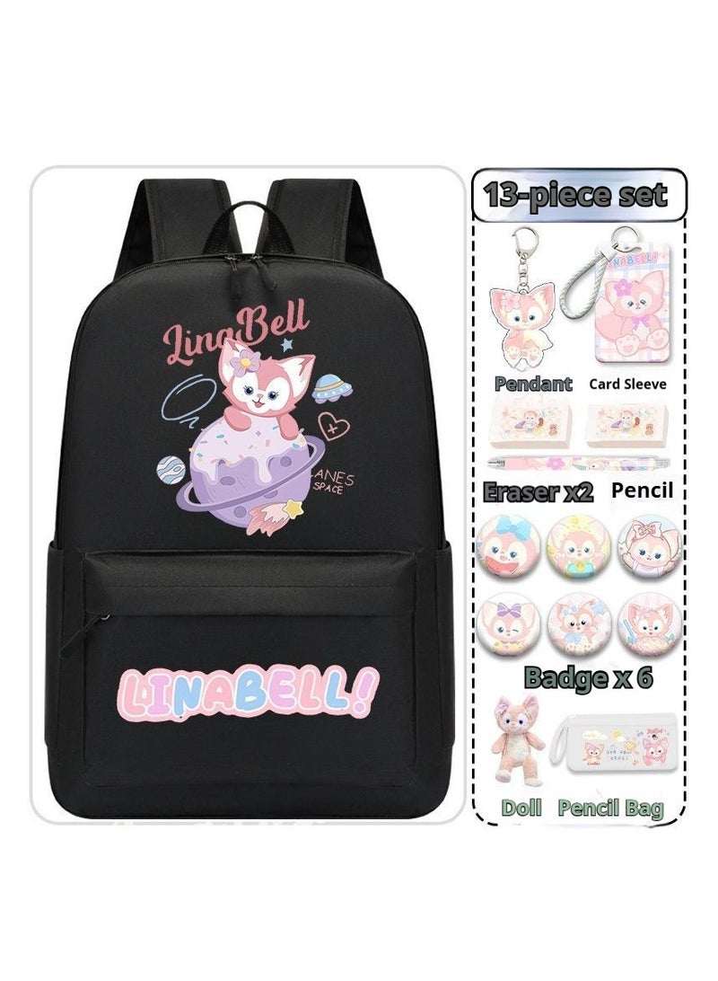 general 14-Piece Cartoon Lina Bell Backpack Set - Image 1