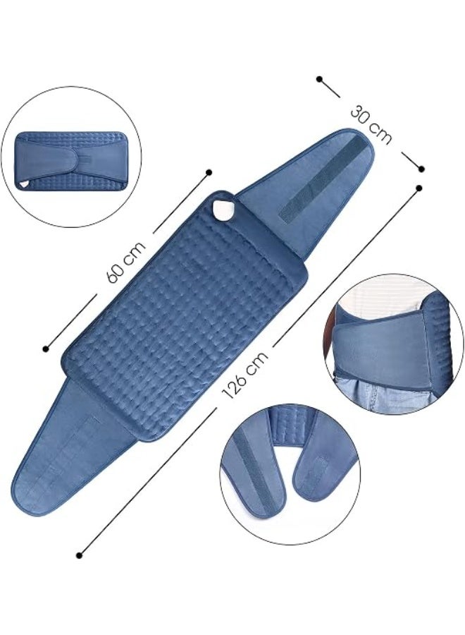 Electric Heating Waist Belt with Adjustable Heat Levels, Digital Controller and Timer, Soft Washable Heat Wrap for Back, Waist and Abdominal Comfort, Daily Muscle Relaxation - Image 2