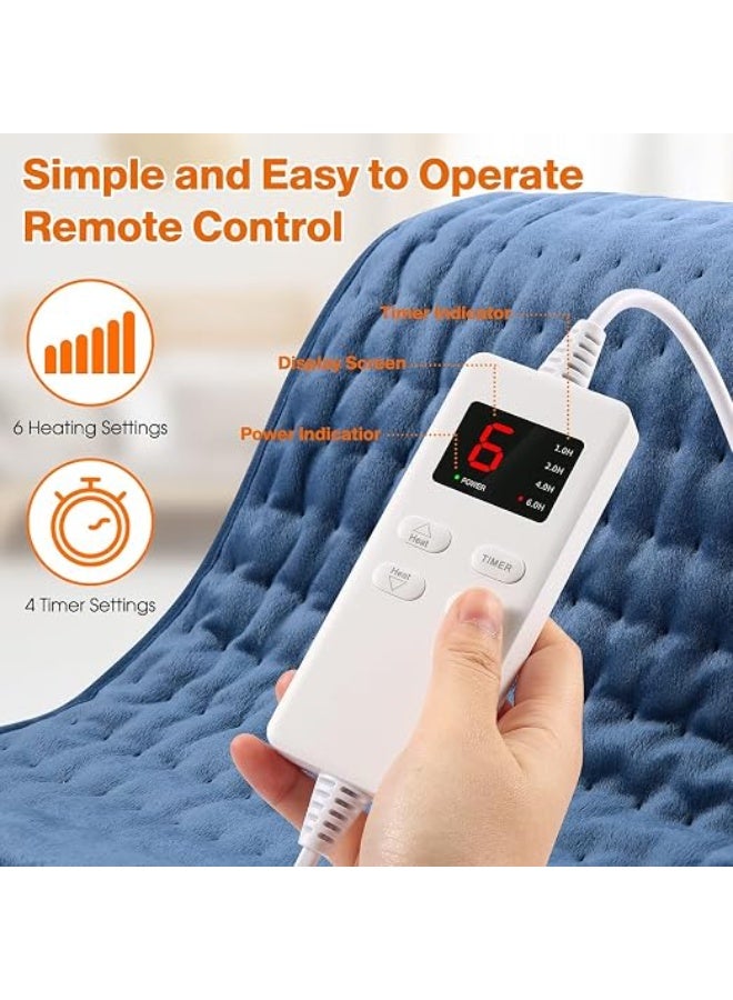 Electric Heating Waist Belt with Adjustable Heat Levels, Digital Controller and Timer, Soft Washable Heat Wrap for Back, Waist and Abdominal Comfort, Daily Muscle Relaxation - Image 4