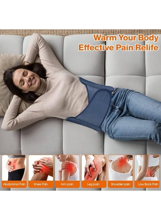 Electric Heating Waist Belt with Adjustable Heat Levels, Digital Controller and Timer, Soft Washable Heat Wrap for Back, Waist and Abdominal Comfort, Daily Muscle Relaxation - Image 3