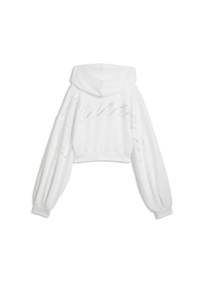 PUMA Essentials Graphics Bedazzled Full-Zip Hoodie Women - Image 5