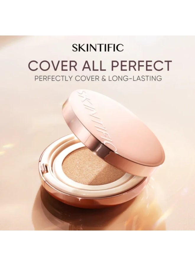 سكينتفيك سكينتيفيك بيرفكت أند هايدريت كومبو – كوفر بيرفكت جلو كوشن (03 بتال) + سيروم راديانس بوستر سبراي لبشرة ناعمة وخالية من العيوب - Image 2