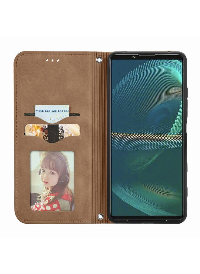 إيروريكس جراب هاتف Sony Xperia 5 IV بتصميم كلاسيكي من الجلد المغناطيسي - Image 3