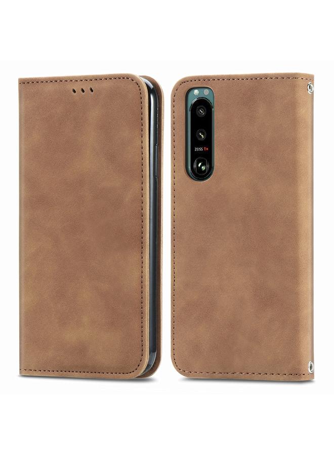 إيروريكس جراب هاتف Sony Xperia 5 IV بتصميم كلاسيكي من الجلد المغناطيسي - Image 2