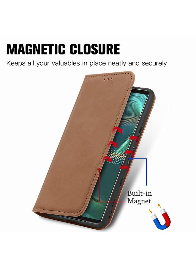 إيروريكس جراب هاتف Sony Xperia 5 IV بتصميم كلاسيكي من الجلد المغناطيسي - Image 5