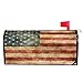 Wamika Wamika Vintage American Flag US Stars and Red Stripe Mailbox Covers Standard Size Patriotic American Star Stripe  - Image 2