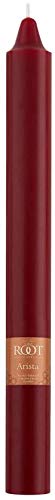 Root Candles Unscented Dinner Candles Premium Beeswax Blend Boxed Candle Set, 9-Inch, Garnet, 12-Count - Image 3