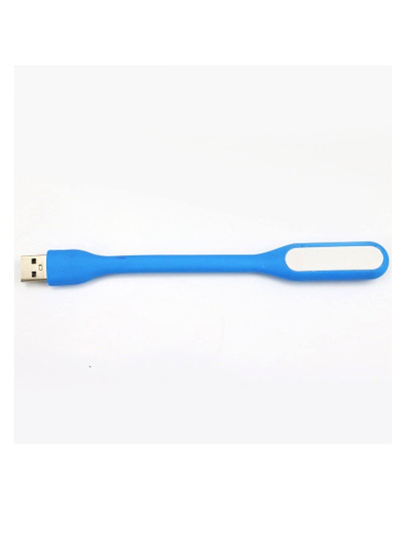 Bukela USB LED Light Lamp for Power Bank, Portable Eye Care Mini Night Light with Flexible Arm, USB Gooseneck Reading Lamps Book Light,Compatible for Desktop, Notebook Laptop (10-Blue)  - Image 1